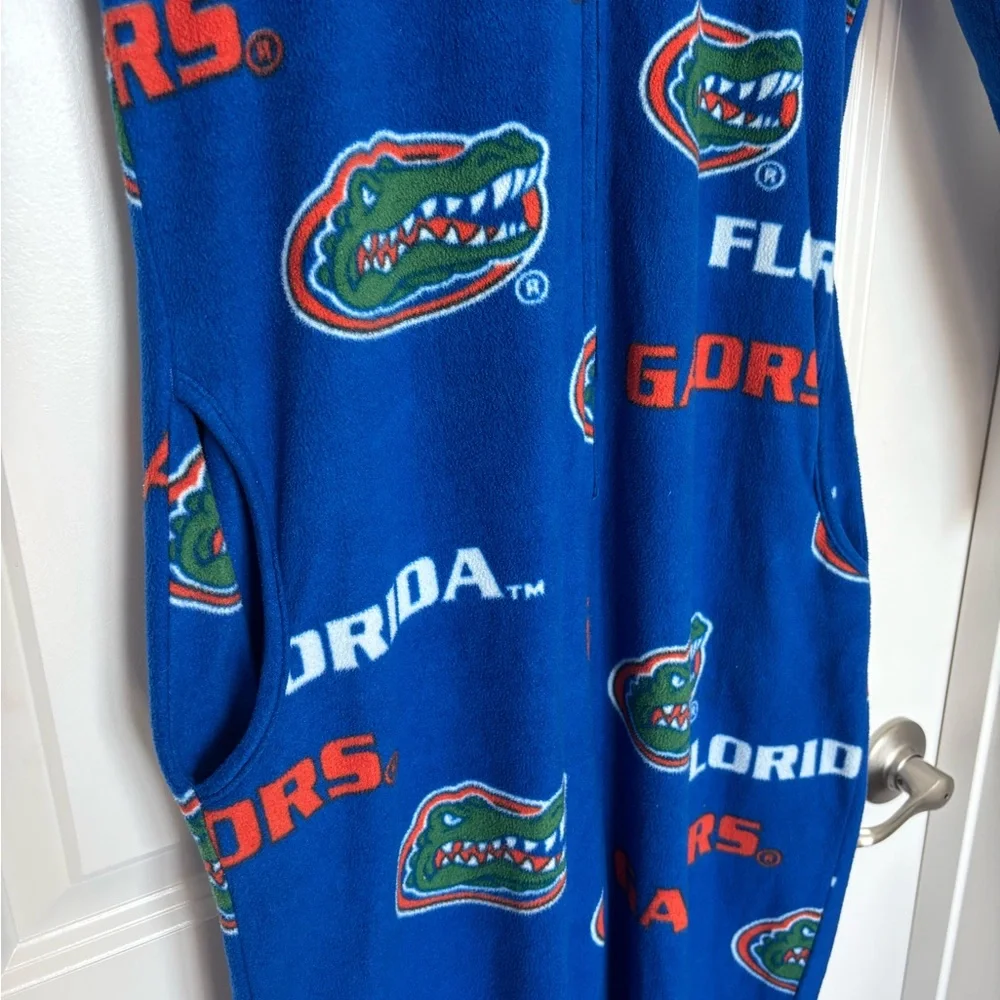 Florida Gators UF Onesie Pajamas Blue Footed Sleepwear College Fan Gear Small